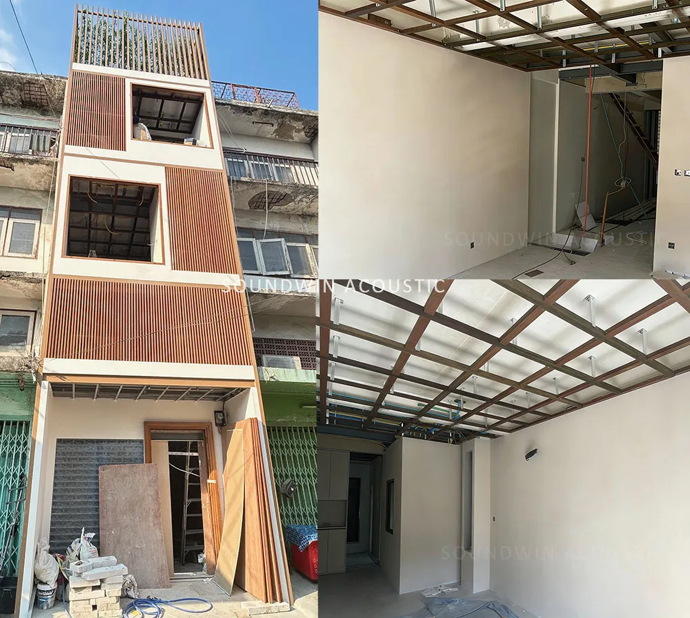 العزل الصوتي ومعالجة امتصاص الصوت في الشقة بانكوك، تايلند