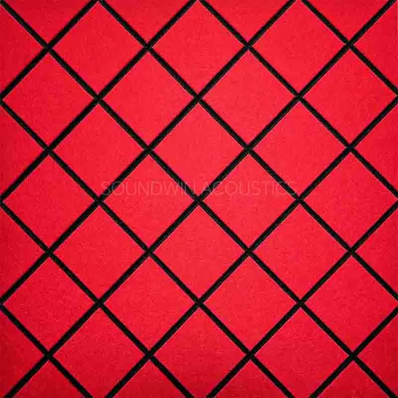 Custom Pattern Duplex Polyester Fiber Acoustic Wall Panel Fire Rated Sound Absorption Panel for Meeting Room:SWPT-DUCA004