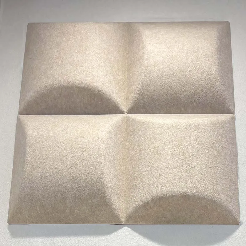 Interior Decoration 3D PET Acoustic Panels Noise Reduction Polyester Fiber Wall Panels for Hotel Lobby Workplace:SW3D-010