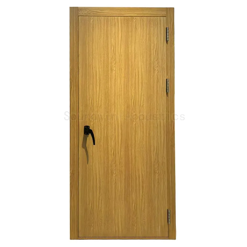 Soundproof Door‑One Frame Two Door Sashes Series, High‑Sealing Noise Isolation Acoustic Door, OEM & ODM Available:SWDR-006