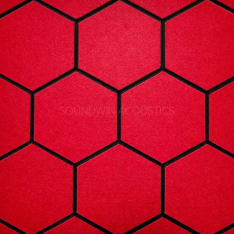 Duplex Carved Polyester Fiber Acoustic Panel 3D Pattern Decorative Wall Panel for Home Theater Office:SWPT-DUCA003