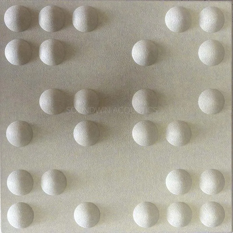 Decorative 3D Acoustic Panels PET Sound Insulation Wall Panels Eco Friendly Polyester Fiber Panels For Commercial Space:SW3D-017