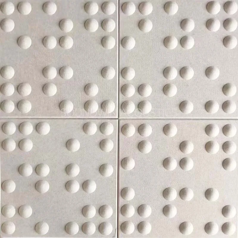 Decorative 3D Acoustic Panels PET Sound Insulation Wall Panels Eco Friendly Polyester Fiber Panels For Commercial Space:SW3D-017
