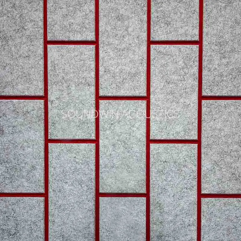 Dual‑Color 3D Carved Polyester Fiber Acoustic Panel Sound Insulation Wall Panel for Commercial Interior Decoration:SWPT-DUCA006
