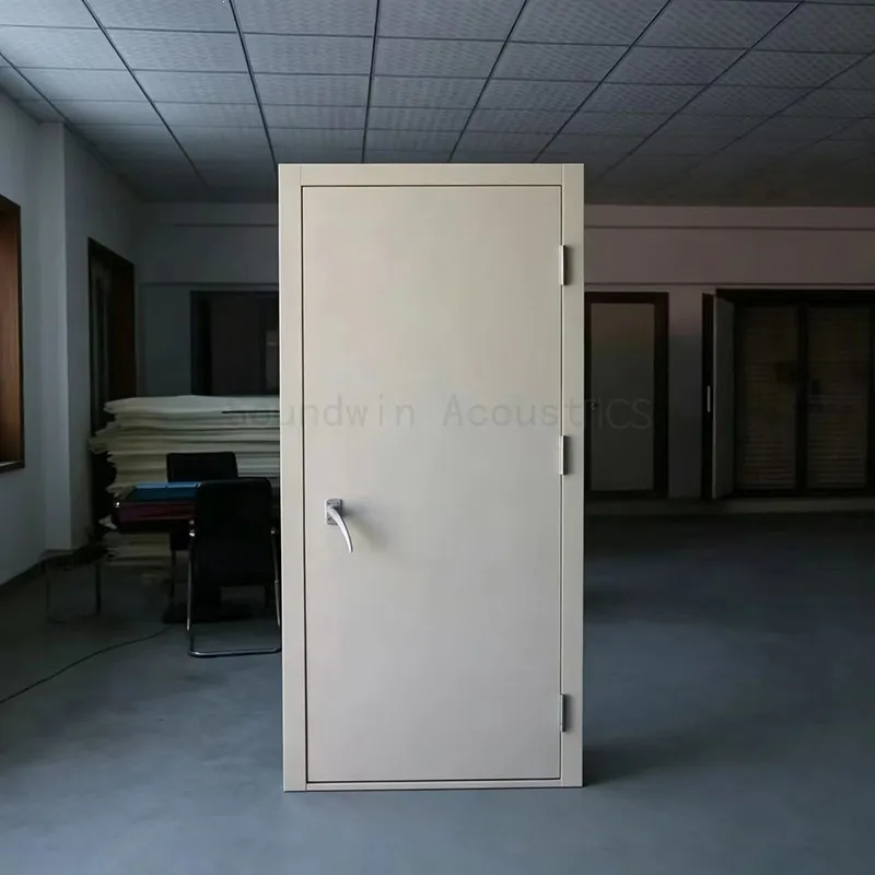 Soundproof Door‑One Frame Two Door Sashes Series, High‑Sealing Noise Isolation Acoustic Door, OEM & ODM Available:SWDR-006