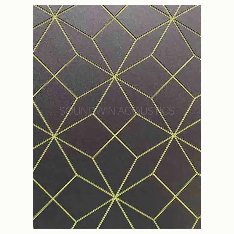 Two‑Tone Carved Polyester Acoustic Wall Panel Sound Absorbing Board for Kindergarten Music Room:SWPT-DUCA001
