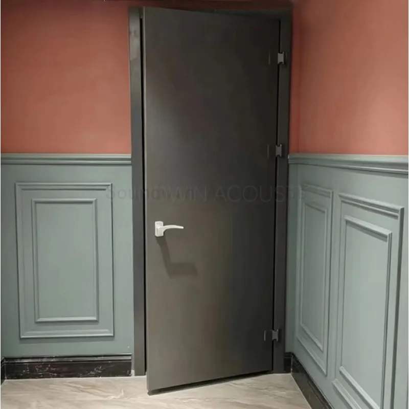 Soundproof Door‑One Frame Two Door Sashes Series, High‑Sealing Noise Isolation Acoustic Door, OEM & ODM Available:SWDR-006