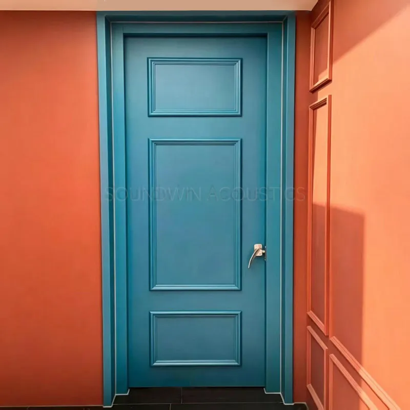 Soundproof Door‑One Frame Two Door Sashes Series, High‑Performance Noise‑Insulating Acoustic Door for Recording Studio, Hotel & Office:SWDR-002