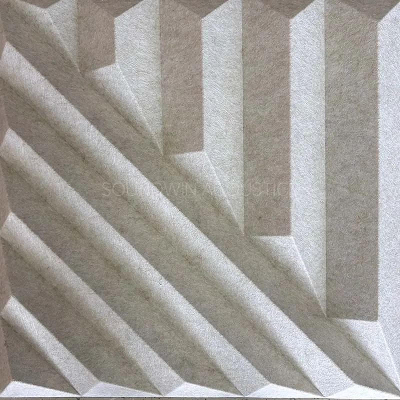 Decor Sound‑Absorbing PET 3D Wall Panels Eco Polyester Panels For Exhibition Hall:SW3D-012